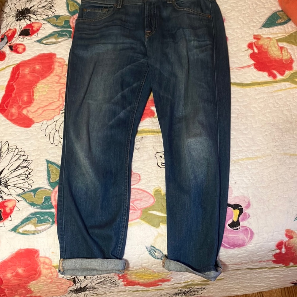 For All 7 Mankind the cropped relaxed skinny Jean. Size 29, blue   Super soft